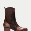 Bota Cowboy madeira marron-bronce