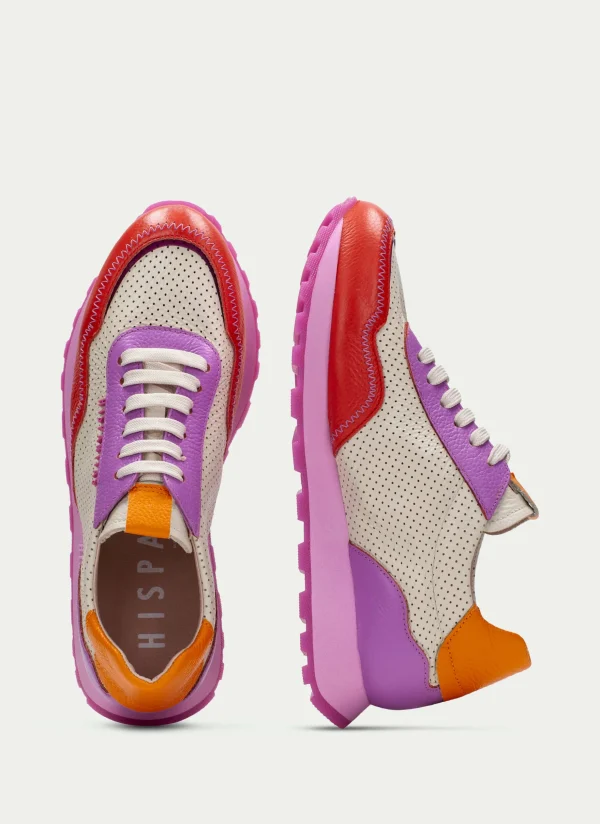 Deportivo loira rojo-crema-violet