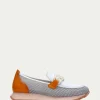 Mocasin Sport loira blanco-naranja