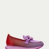 Mocasin Sport loira violet-rojo