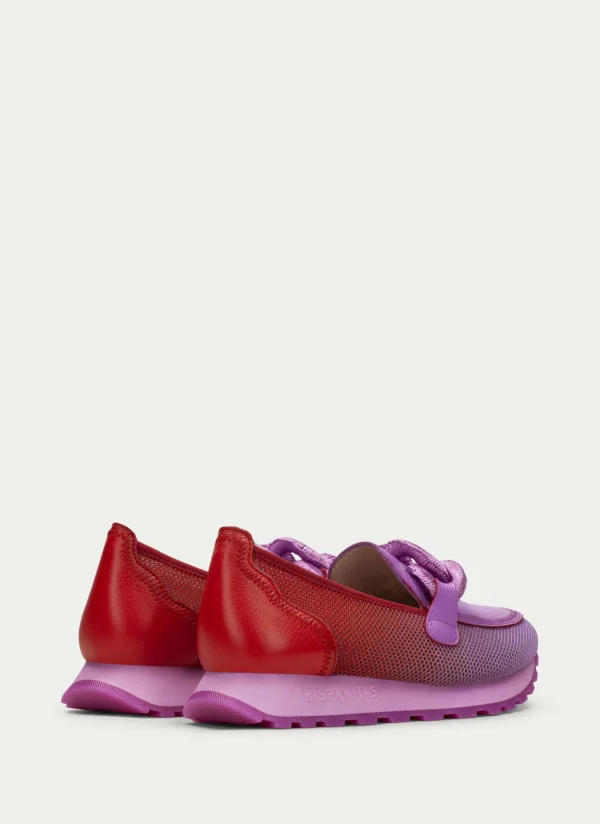 Mocasin Sport loira violet-rojo