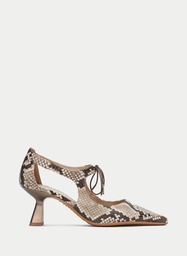 Zapato Tacon nova snake-taupe